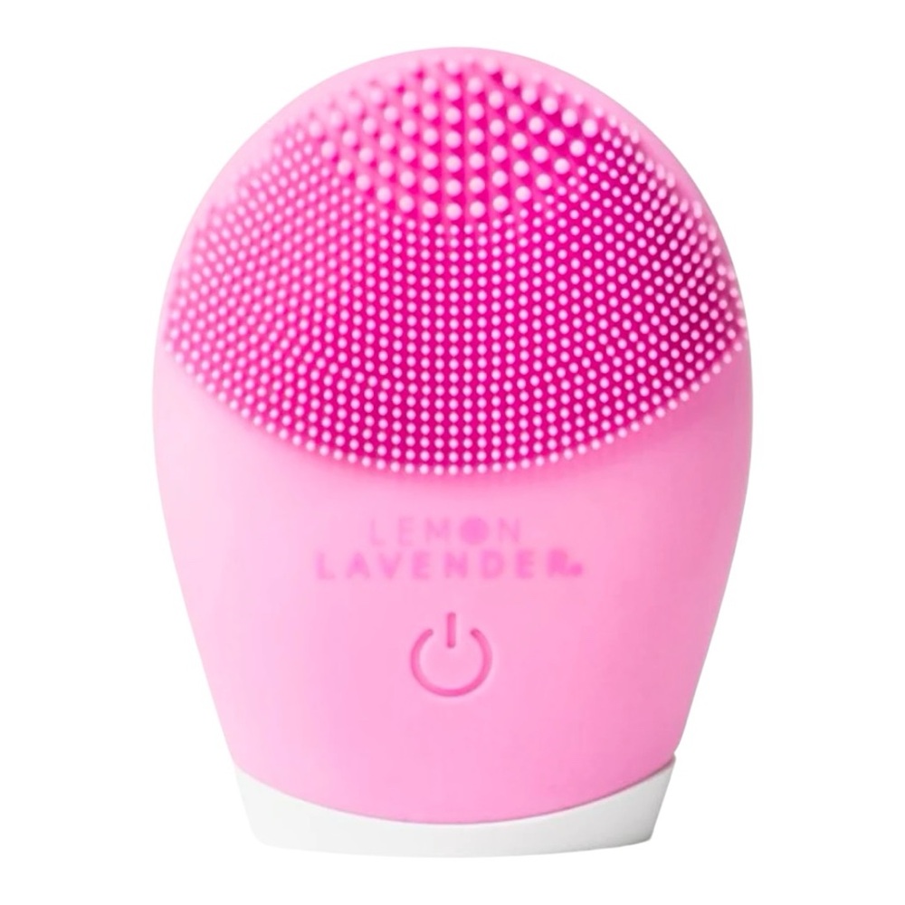 Lemon Lavender It's A Vibe Sonic Cleanser Silicone Brush Pink